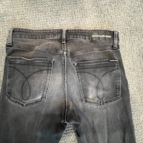 Calvin Klein Mens Black Stonewashed Denim Jeans-33 x 30 - Picture 9 of 11